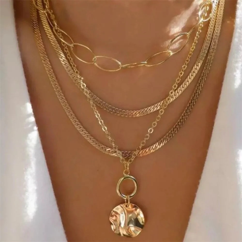 Vintage Gold Coin Chain