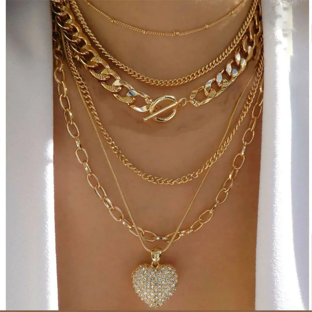 Vintage Gold Coin Chain