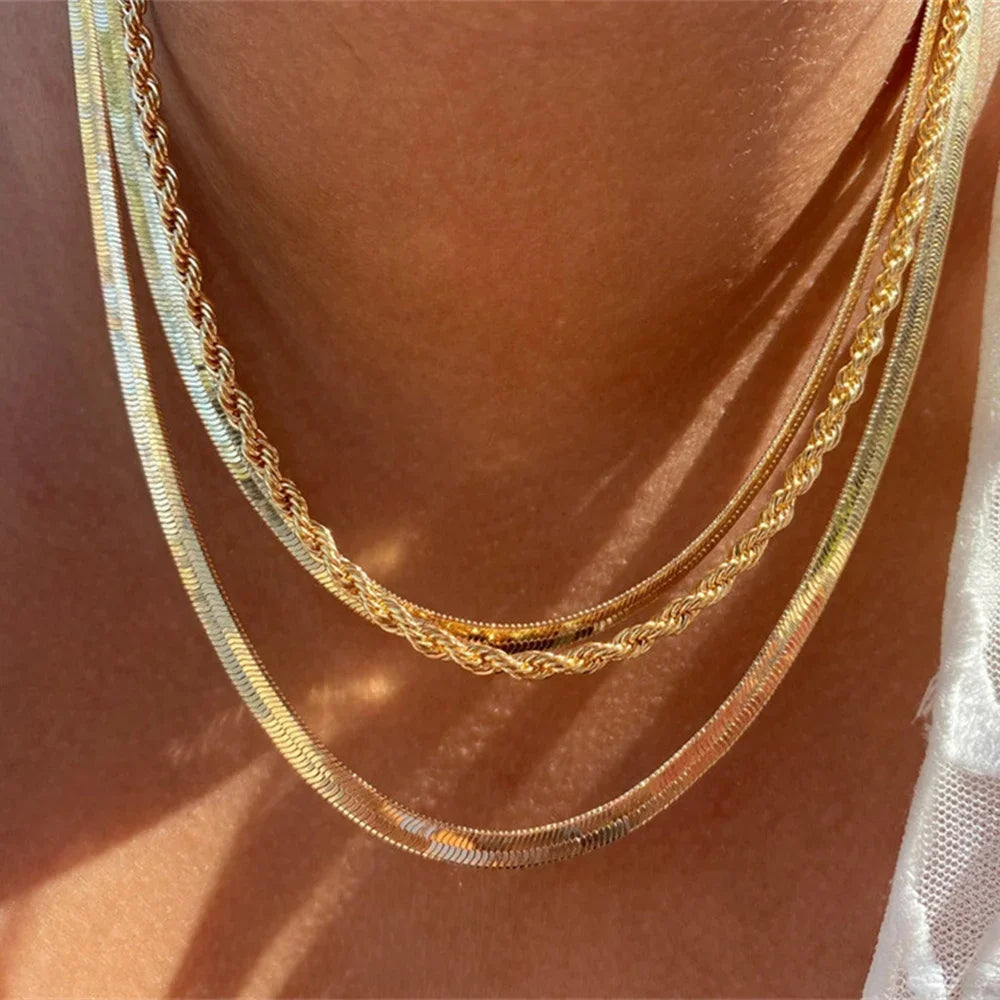 Vintage Gold Coin Chain