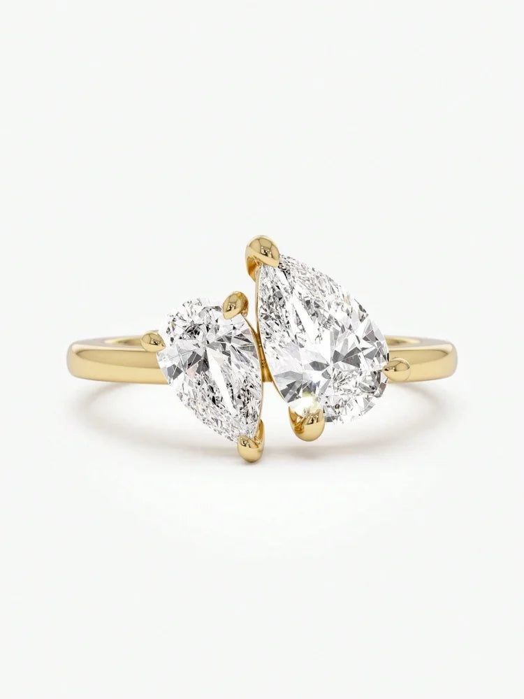 Crystal Teardrop Grace Ring