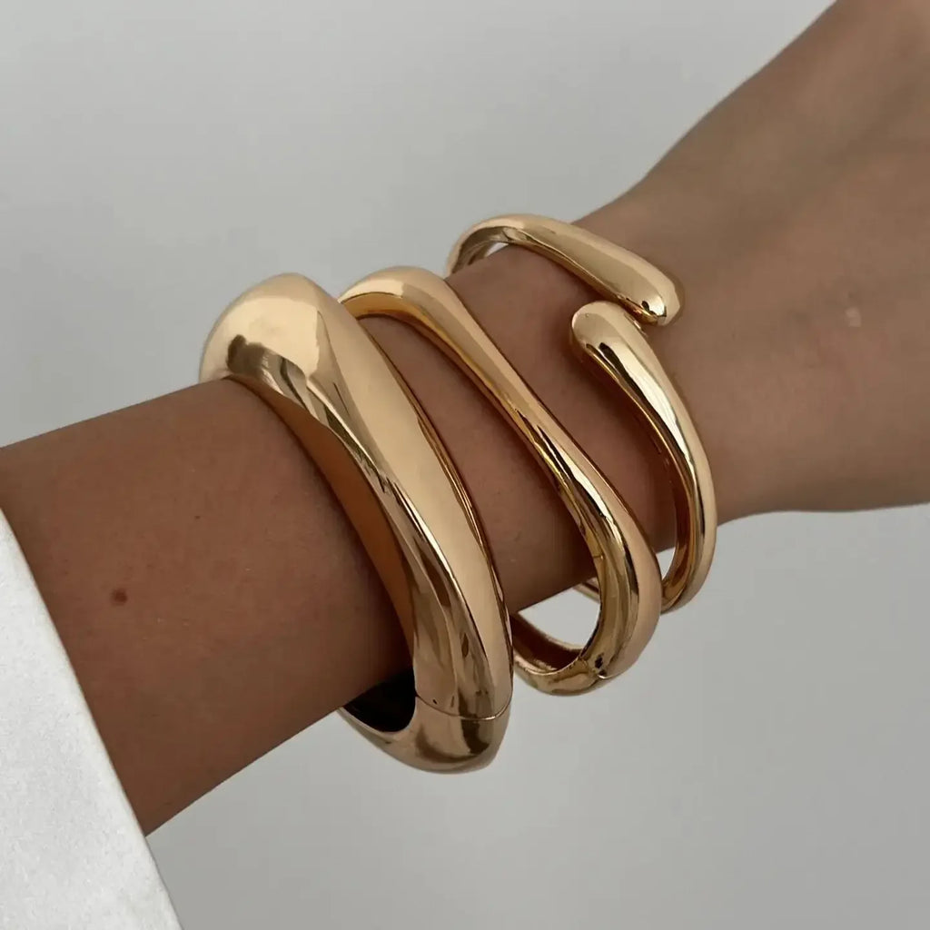 Gold & Silver Metal Cuff